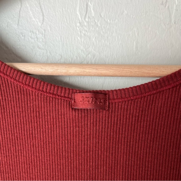 Skims Sangria Ribbed Cotton Tank Top - Picture 4 of 7